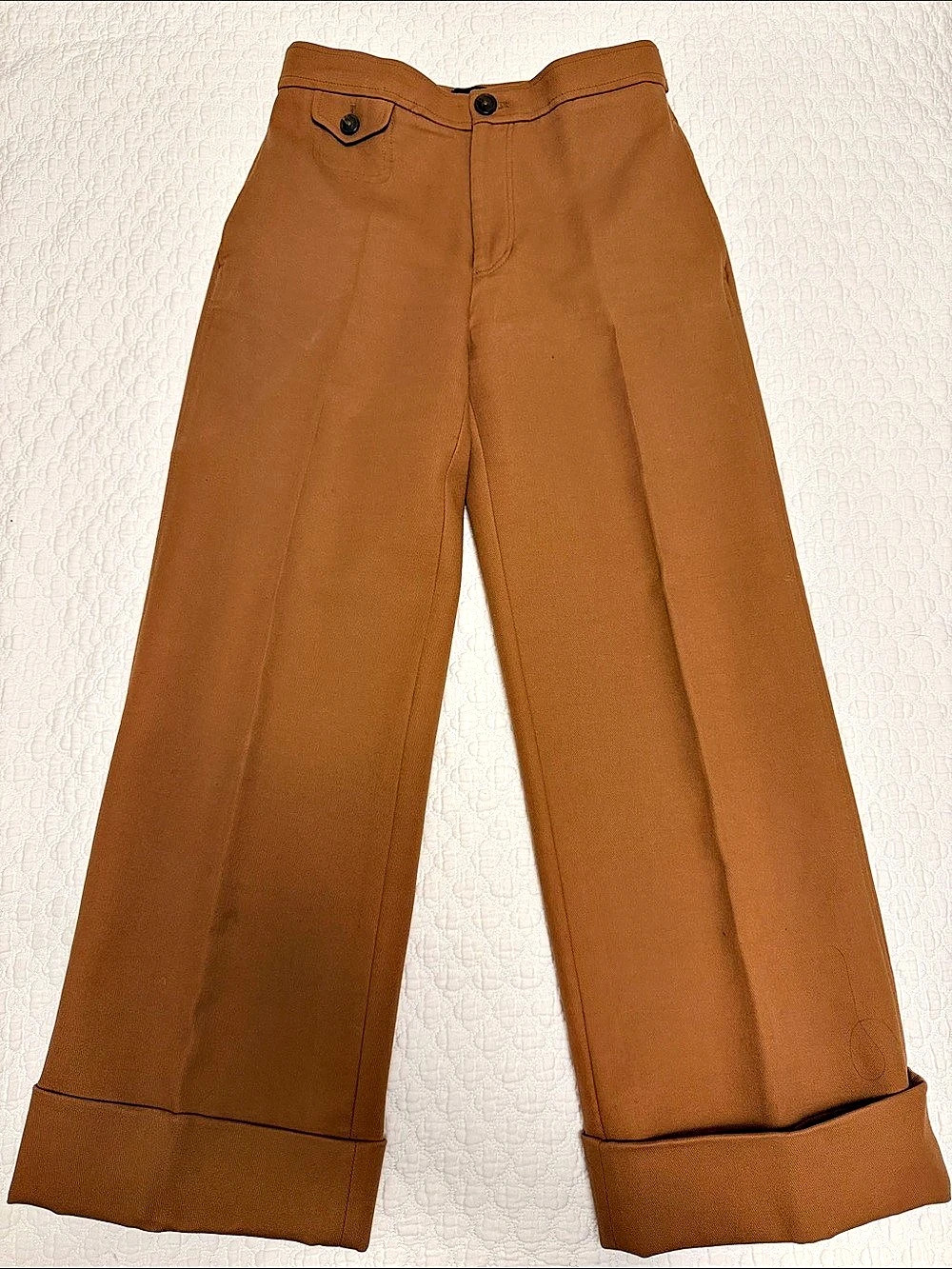 Club Monaco Cavalry Twill Cuffed Pants Brown Size 4